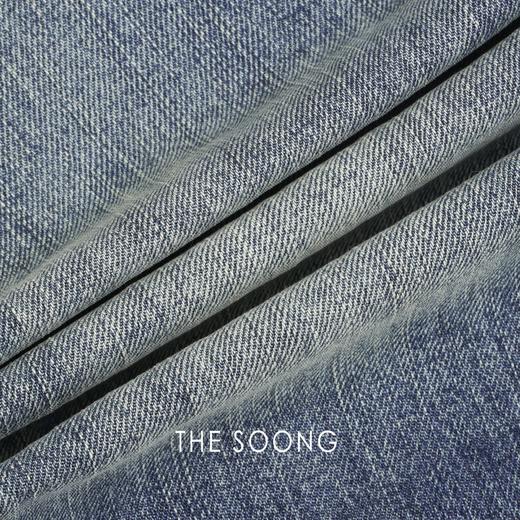 THESOONG|"岁痕肌理"经典纯棉酵洗加软纹理感无弹中低腰牛仔裤HBNZ8612 商品图5