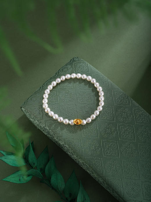 子佩集【珍财聚宝】珍珠惜王妃手链【AYSL13】元宝镀金2602 商品图4