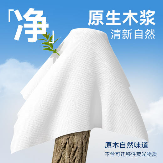 【随挂随抽❗大包更耐用】漫花挂式抽纸家用整箱纸巾实惠装餐巾纸原木面巾纸厕用卫生纸。rg 商品图2