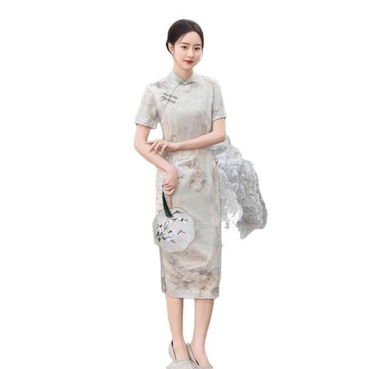 ZAYS新中式旗袍新款2026春季改良年轻款连衣裙女装修身中长显瘦日常 商品图4