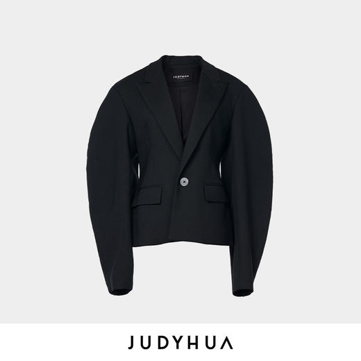 JUDYHUA寂静系列解构弧线袖西装外套 商品图3