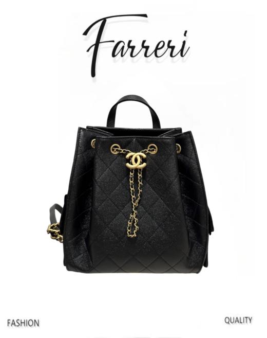 香奶奶 25B秋冬双肩背包黑白双色 商品图0