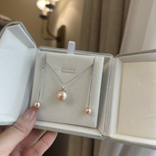 三色堇珍珠耳线｜氛围感王炸 商品图4