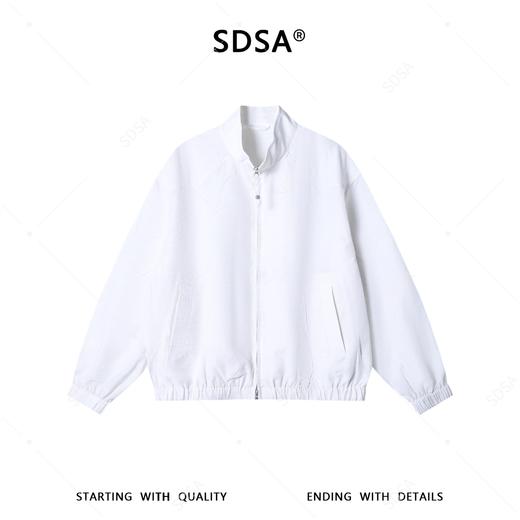 26Y528SDSA男装2026新款潮牌日系风立领夹克男女同款肌理宽松设计感外套 商品图1