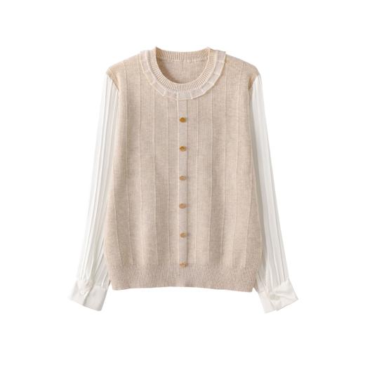 法式假两件长袖T恤，设计感打底衫洋气减龄上衣CC-ML-26061 商品图4