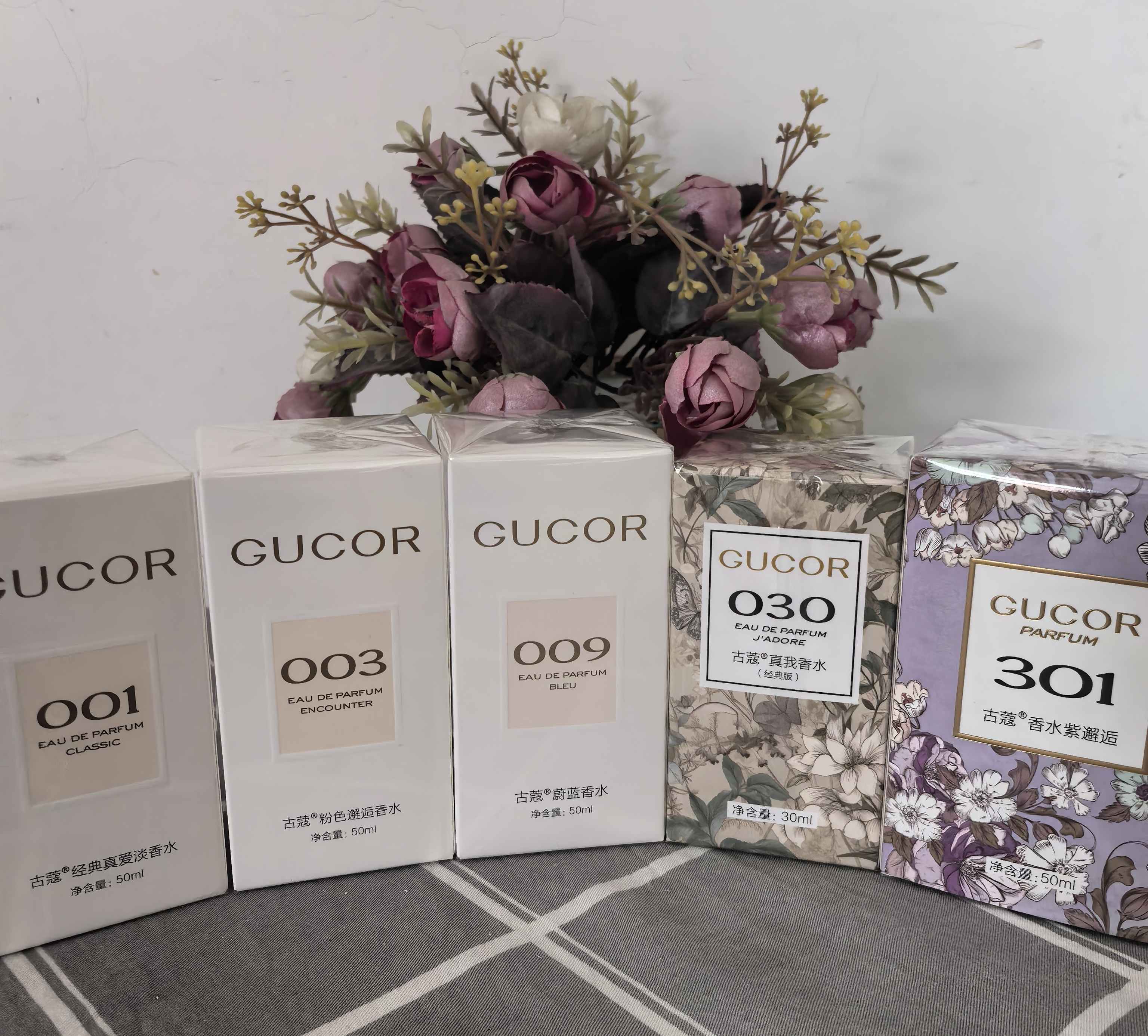 古蔻香水001#003#301#009#030#粉邂逅女士香水法式持久留香正品