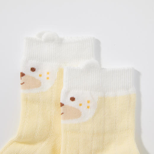 MINIZAI短筒袜两双入MI26SPN01S黄灰色调 商品图6