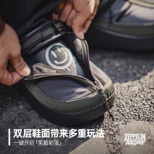 马登齐柏林飞艇2026新款半拖鞋厚底增高男款包头凉拖鞋外穿厨师鞋 商品图1