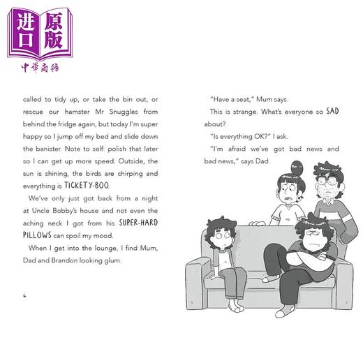 【中商原版】搞笑喜剧 莱尼.莱蒙4 Lenny Lemmon and the Doomed Safari 英文原版 儿童英语课外阅读 爆笑校园喜剧小说故事 商品图2