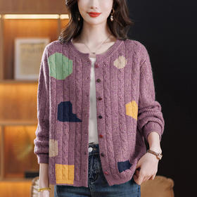 宽松上衣显瘦，洋气针织开衫外套CC-17-6139