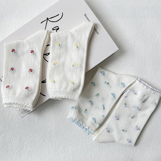 ZY小清新碎花袜子基础-简约-纪念日百货门店同款169143867 商品图1