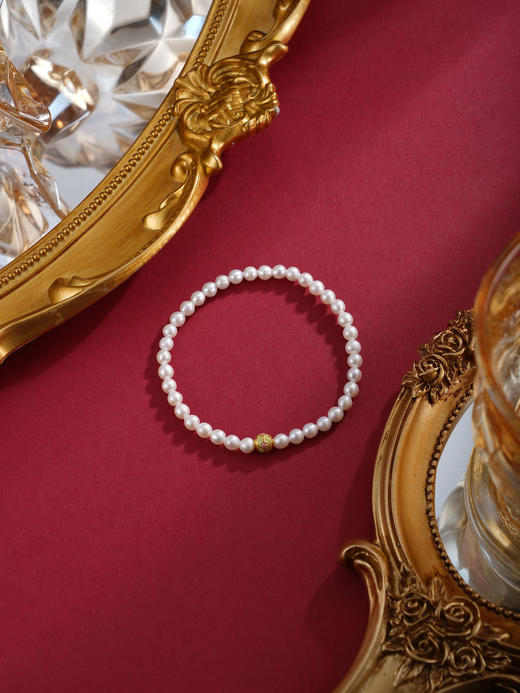 子佩集【安和美满】珍珠惜王妃手链【AYSL08】珐琅彩珠镀金2602 商品图4