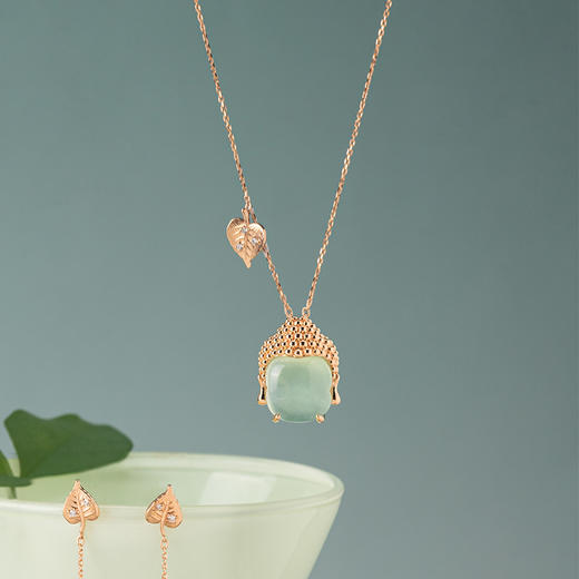 ［东方有境］18K金黄晶石项链#笑春风 商品图2