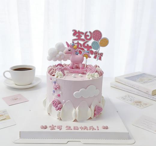 2026马年小木马独角兽卡通蛋糕-低糖处理无添加 商品图1