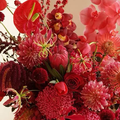 新年红瓷古典瓶 商品图1