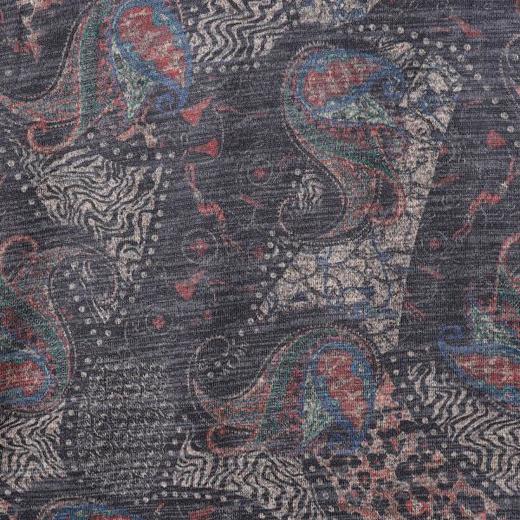 26T54SDSA男装2026新款腰果花满印长袖T恤复古民族风宽松圆领打底衫 商品图5