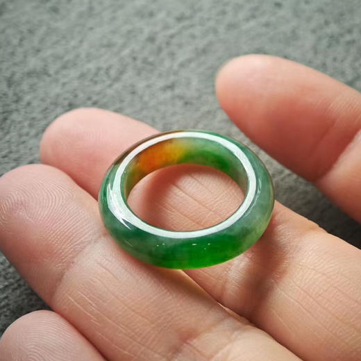 浓色黄加绿圈戒 商品图3