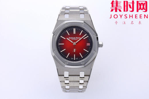 ZF爱彼AP皇家橡树系列 表径39MM的16202XT "JUMBO"超薄腕表 超轻钛壳钛金属 烟熏红面 渐变红 男士腕表 小手腕福音 商品图0