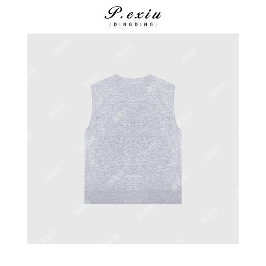 A008潘依绣丁丁宠粉韩系无袖V领针织打底Q50778 商品图1