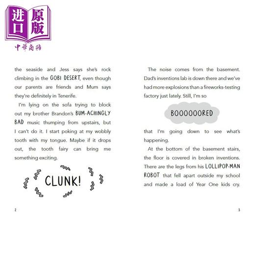 【中商原版】搞笑喜剧 莱尼.莱蒙3 Lenny Lemmon and the Alien Invasion 英文原版 儿童英语课外阅读 爆笑校园喜剧小说故事 商品图2
