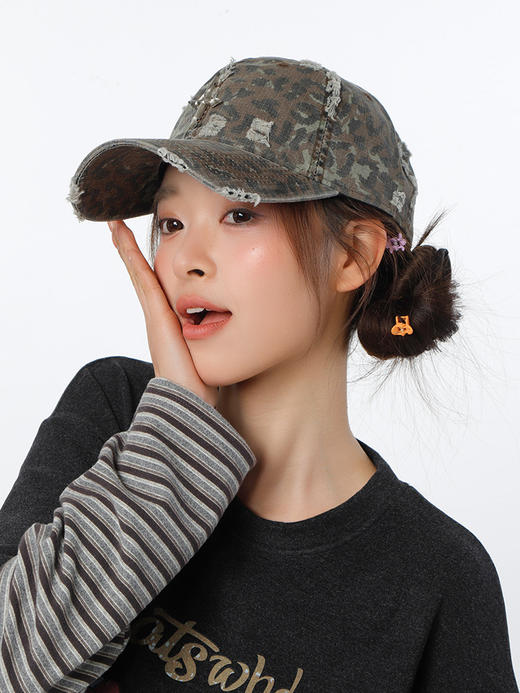 潮流小众废土风十字棒球帽-纪念日百货门店同款169146371 商品图3