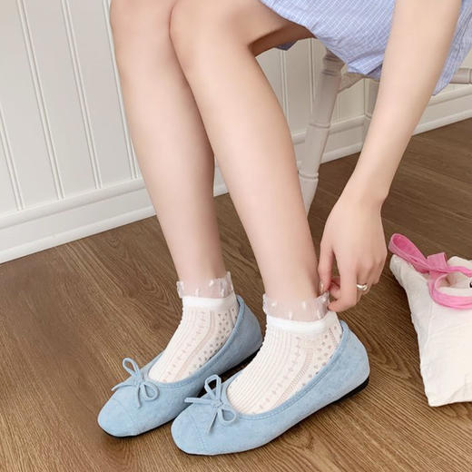 田园花履卡丝花边袜子-纪念日百货门店同款169643651 商品图2