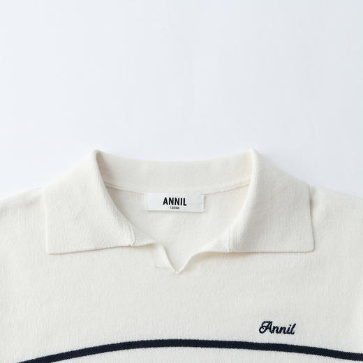 女童翻领短袖针织衫夏季新款安奈儿童装EG624678 商品图4