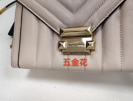 192877503484 迈克高仕MICHAEL KORS MK Whitney 纯色翻盖链条羊皮信封包单肩斜挎包 商品图8