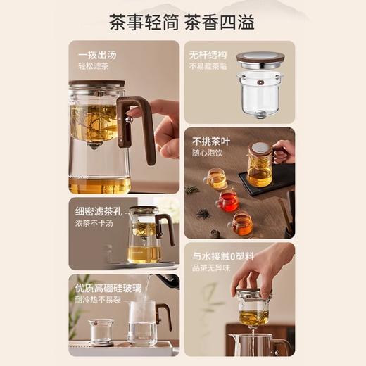 九阳磁吸飘逸杯泡茶壶玻璃泡茶杯茶壶水分离茶具过滤茶器冲茶神器 商品图1
