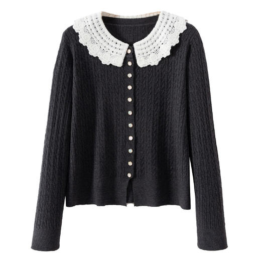 翻领小香风开衫外套，显瘦好看上衣CC-27-2660 商品图4