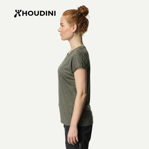 HOUDINI胡丁尼Activist Tee 积极 女户外快干美利奴羊毛短袖T恤 137874 商品图5
