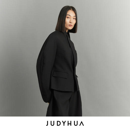 JUDYHUA寂静系列解构弧线袖西装外套 商品图1