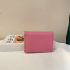 Prada 樱花粉 短款 十字纹牛皮 钱包 商品缩略图1