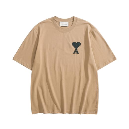 中性款针织棉刺绣短袖T恤zh 商品图0