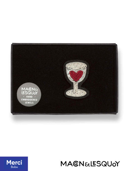 Macon&Lesquoy法国原创设计 老爷车 玫瑰人生系列 M&L刺绣手工饰品胸针 商品图1