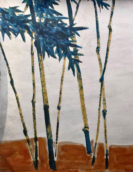 独角鹿西洋古董2017年中国台湾国立历史博物馆授权出品常玉创作限量版画《Bamboos-竹》 商品图4