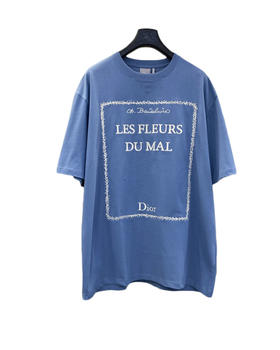 中性款刺绣圆领短袖T恤la010