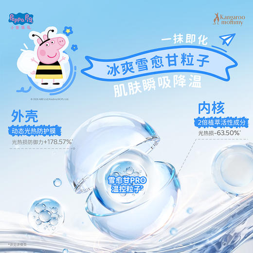 【小猪佩奇联名款】舒缓晒后小红脸婴儿宝宝霜清爽润肤乳 儿童舒缓水凝霜50g 商品图2
