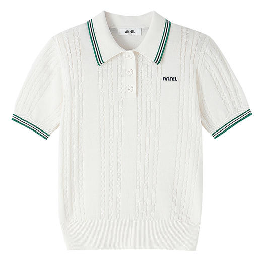 女童翻领短袖针织衫夏季新款安奈儿童装EG624679 商品图5