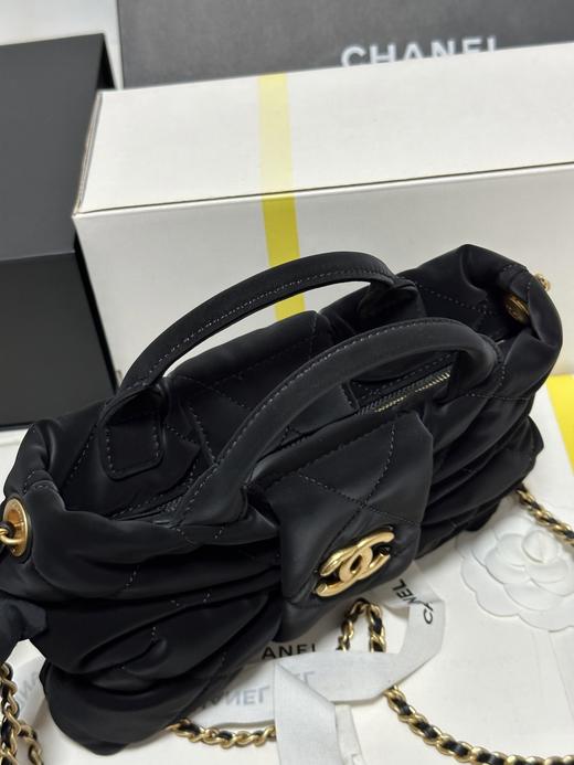 香奶奶 25K丝绒蝴蝶结包张子枫同款 黑色两尺寸 商品图2