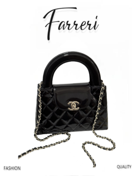 香奶奶 26C漆皮 Kelly 手提链条包大号