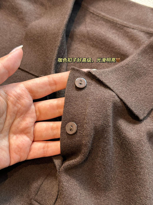 澳洲美利奴100绵羊毛正肩Polo针织短袖 商品图8