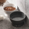 漫沃星系平口陶瓷猫碗MC-602灰色 商品缩略图1