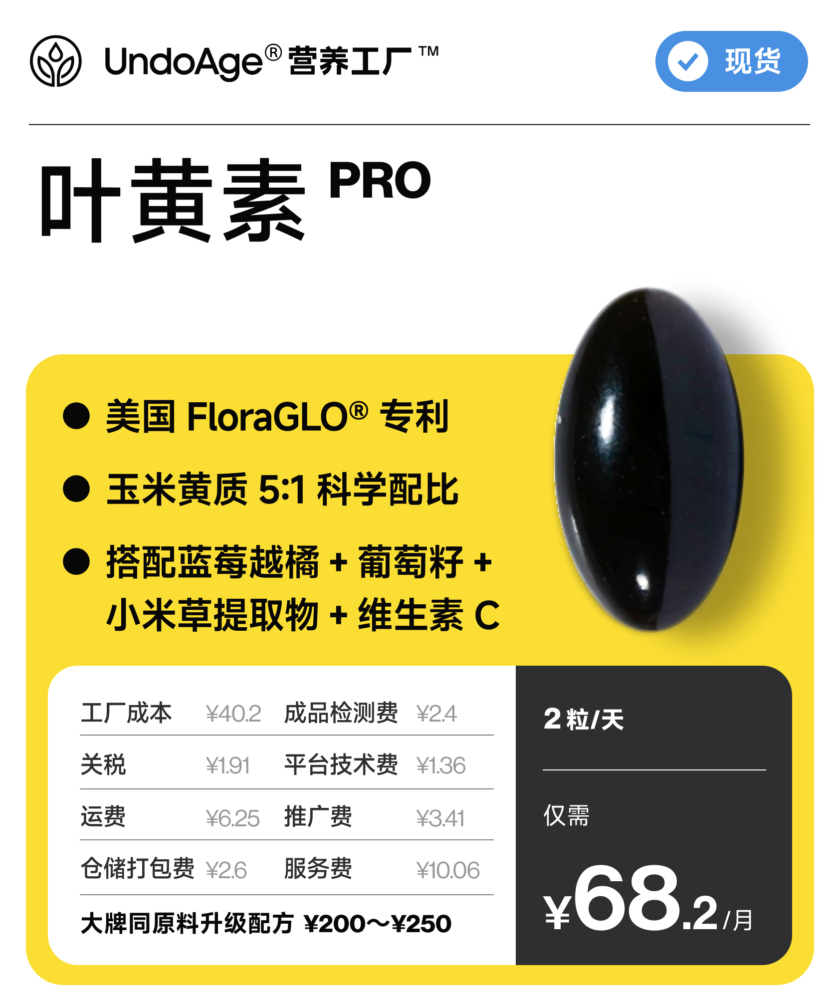 叶黄素 Pro｜美国 FloraGLO® 专利【现货】