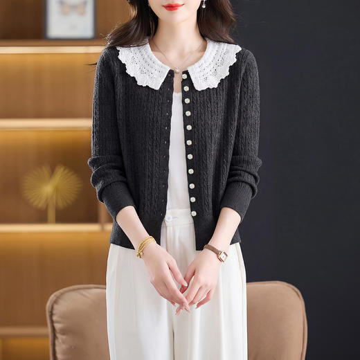 翻领小香风开衫外套，显瘦好看上衣CC-27-2660 商品图2