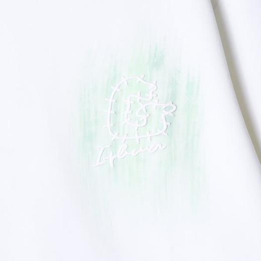 SDSA男装2026新款潮牌简约风短袖t恤男女款绿晕刺绣宽松半袖上衣 商品图2