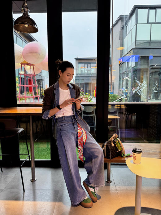 【拼接的艺术】噢蜜ooomeooo复古拼接外套“更时髦一点” 商品图8