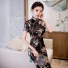 WX2026新款真丝旗袍长款改良中式桑蚕丝连衣裙优雅气质修身复古 商品缩略图0