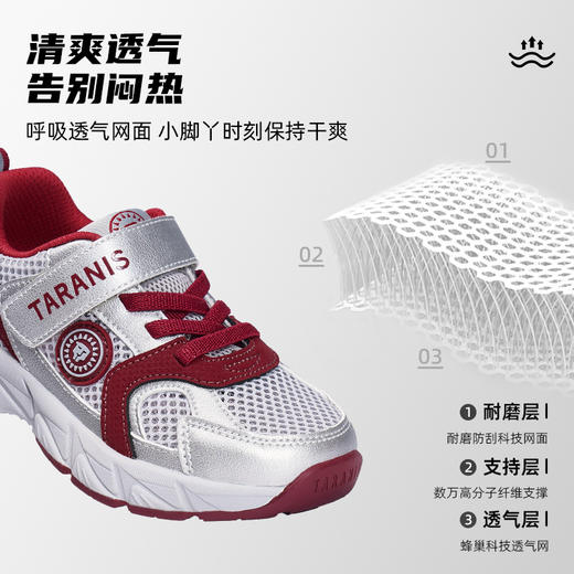 【新品】泰兰尼斯春款小童段时尚撞色超轻运动鞋T01X6A8944 商品图10