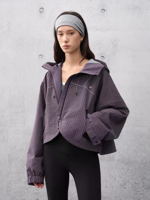 半圆/C63110210/分割感连帽短款拼接外套 商品图0